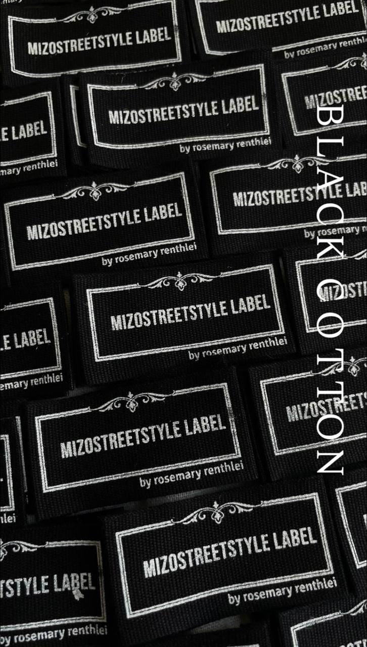 Black Cotton Labels